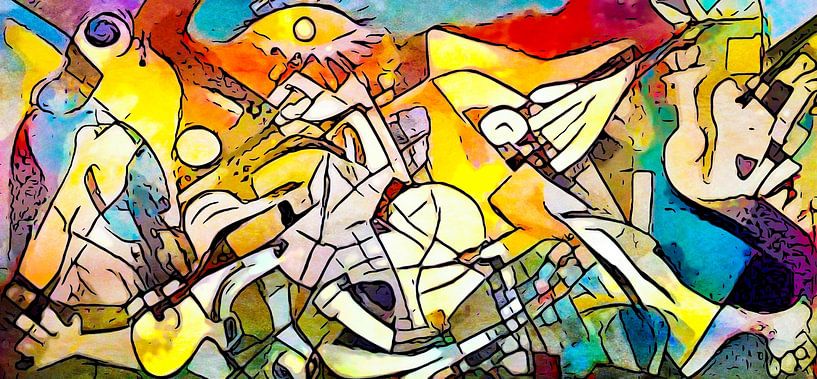 Hommage an Picasso (5) von zam art