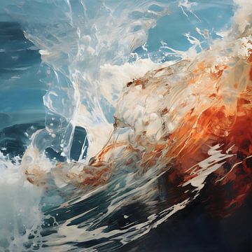 Ocean Wave - Capturing the Ocean's Dynamic Spirit - Modern Art by Murti Jung