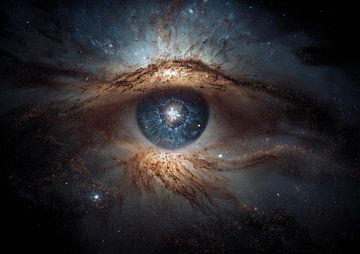 Cosmic Eye Galaxy: Universal Symbol of Creation and Vision by BINEDITS