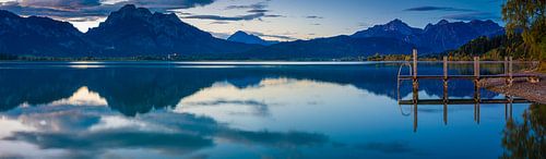 Panorama van de Forggensee