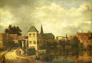 View of Haarlem across the Spaarne, Balthasar van der Veen by Masterful Masters thumbnail