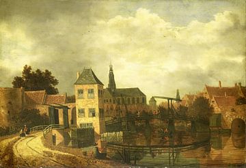 Blick auf Haarlem über dem Spaarne, Balthasar van der Veen