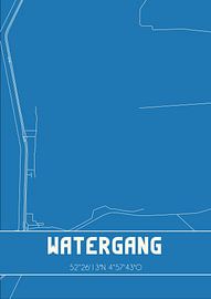 Plan d'ensemble | Carte | Watergang (Noord-Holland) sur Affiches de lieux