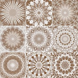 Mandala collage by Violetta Honkisz