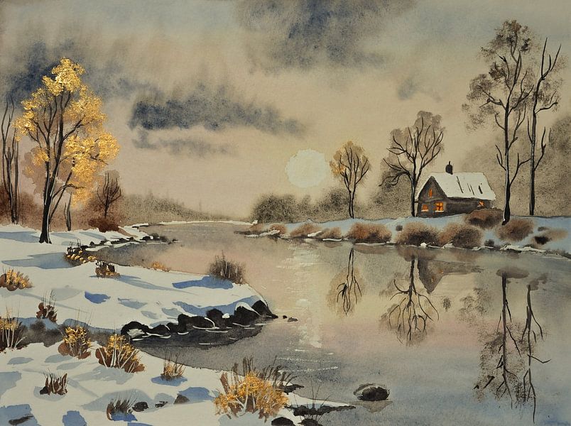 Aquarel part 224 van Tania Perneel