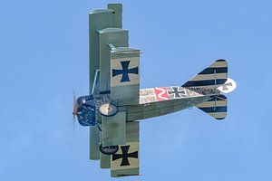 Nachbau eines Fokker DR.1-Dreideckers.