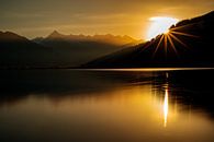 Zonsondergang in Zell am See - Salzburgerland - Oostenrijk van Felina Photography thumbnail