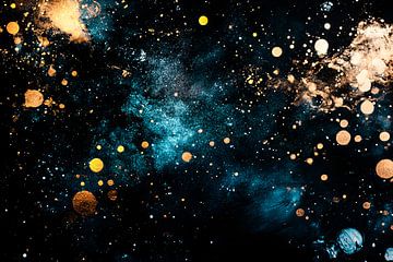 Kosmisch abstract design kunst van Art & Soul Creations