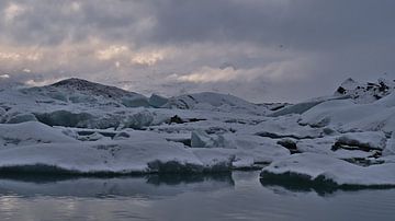 Gletsjer lagune van Timon Schneider