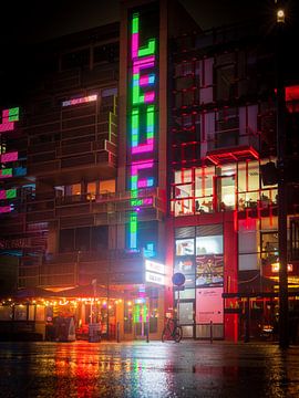 Neonlichten op de Reeperbahn Hamburg