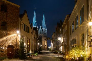 Historic Dickens-style street Deventer by Ad Jekel