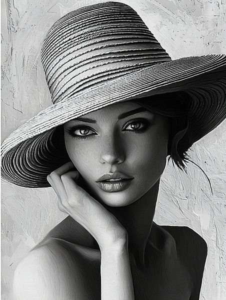 Elegante Dame einfarbig von PixelPrestige