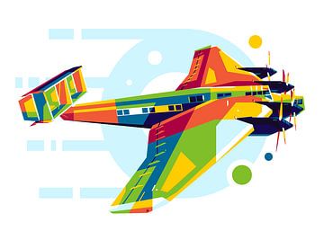 Junkers G.38 dans le style WPAP sur Lintang Wicaksono