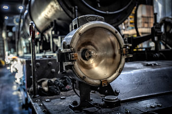 Vintage oude stoomtrein lamp