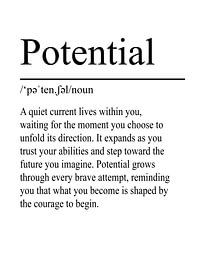 Potentiële definitie - Wit van WordsThatInspire