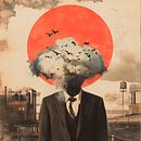 Kopf voller Wolken und Träume von Poster Art Shop Miniaturansicht
