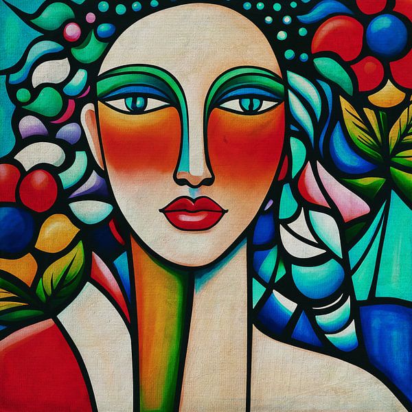 Portraits peints dans un style expressionniste n° 28 par Jan Keteleer