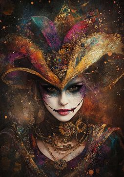 Maskerade | Whispers of the Masquerade van Blikvanger Schilderijen