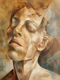 Ein kubistisches Porträt, inspiriert von Picasso