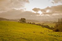 Sunset in the countryside of Luxembourg