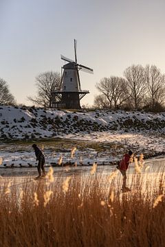 Skaters next to Mill De Koe by Percy's fotografie