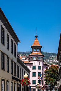 Blick auf Gebäude in Funchal auf der Insel Madeira, Portugal