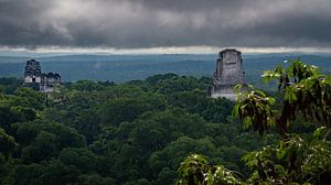 Wolken boven Tikal van Dennis Werkman