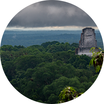 Wolken boven Tikal van Dennis Werkman