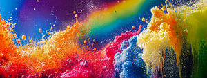 Splash Wellen Hintergrund im Farbverlauf Illustration