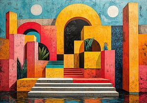 Surrealismus Architektur Design Geometrie