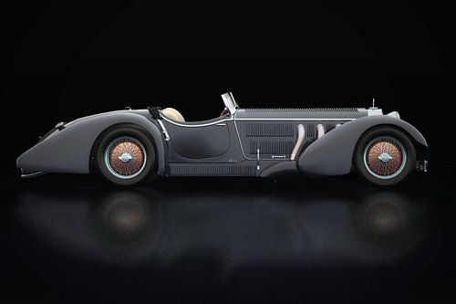 Mercedes-Benz SSK-710 Zijaanzicht