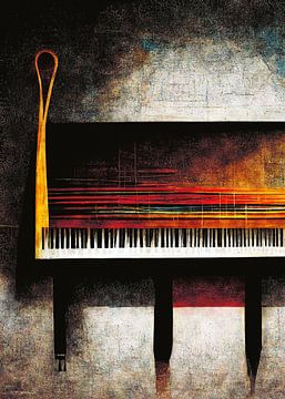 Piano keyboard muziek instrument #piano #muziek van JBJart Justyna Jaszke