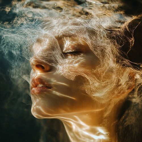 Visage fragile aux structures abstraites