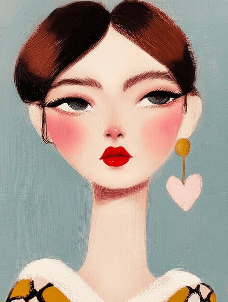 Portrait moderne &quot;Elle est mignonne&amp;quot ; par Studio Allee