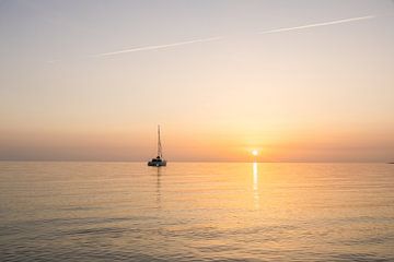 Lever de soleil sur la Costa espagnole sur Peter Haastrecht, van