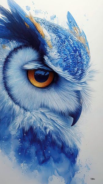 Eule - Steinkauz von Gelissen Artworks