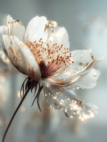 Maanverlichte bloemen