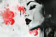 Portret Vrouw, Abstract III van Caroline Guerain thumbnail