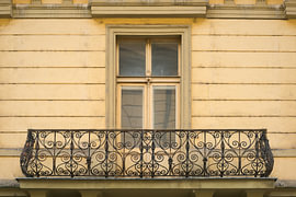 Balkon in Prag von Heiko Kueverling