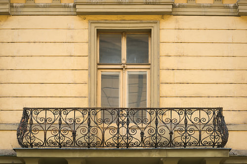 Balkon in Prag
