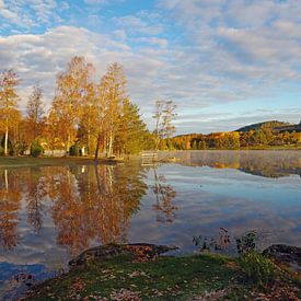 Herfstochtend in Dalsland van Reinhard  Pantke