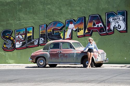 Oldtimer in Seligman langs de Route66