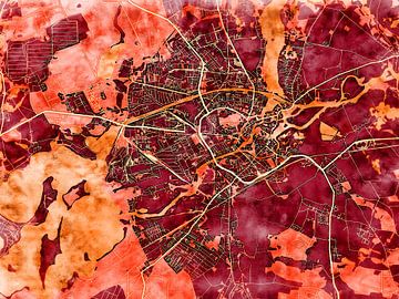 Kaart van Brandenburg an der Havel in de stijl 'Amber Autumn' van Maporia