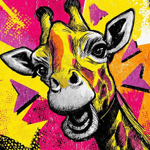Pop Art giraffe no. 3