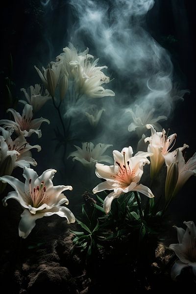 Underwater flowers by NJ Midnight Studio