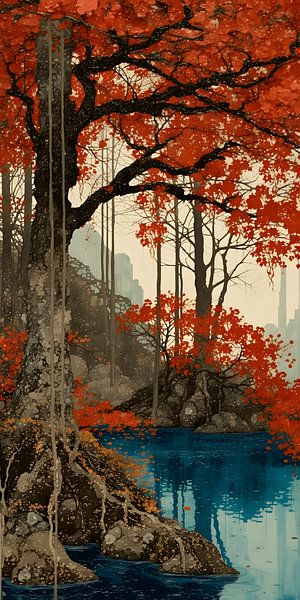 Japans natuurlandschap van Jolique Arte