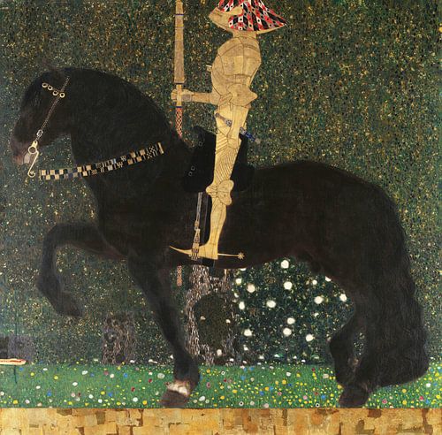 Het leven is een strijd (Gouden Ruiter), Gustav Klimt