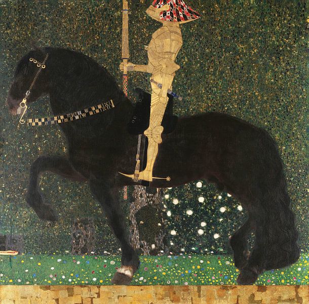 La vie est un combat (Cavalier d'or), Gustav Klimt par Des maîtres magistraux