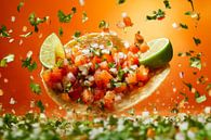 Taco explosie van Poster Art Shop thumbnail
