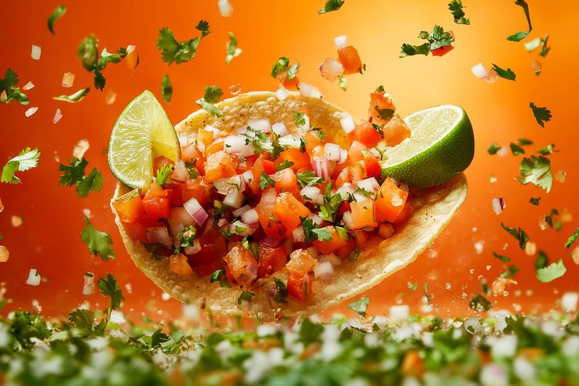 Taco explosie van Poster Art Shop